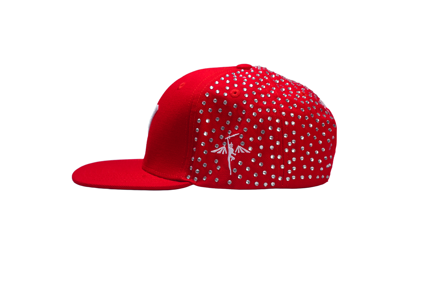 OG LOGO RHINESTONE SNAPBACK -RED-
