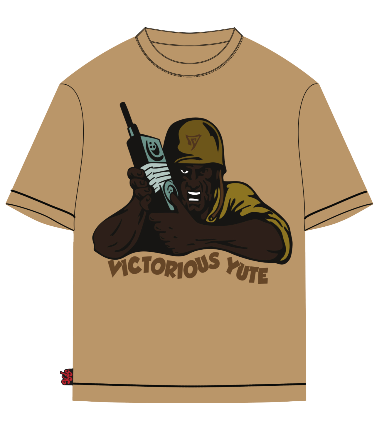 VY T-SHIRT IN BROWN