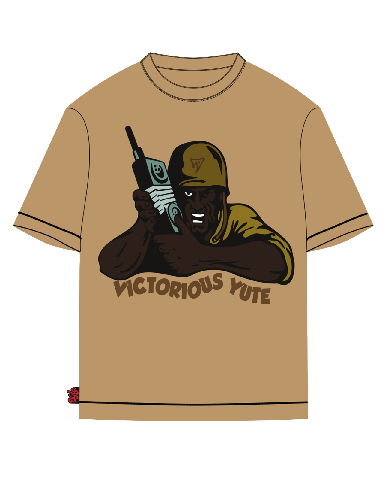 VY T-SHIRT IN BROWN