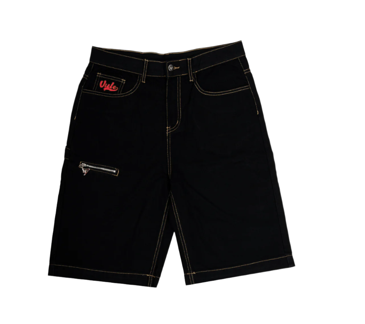 VY DENIM JORTS -BLACK-