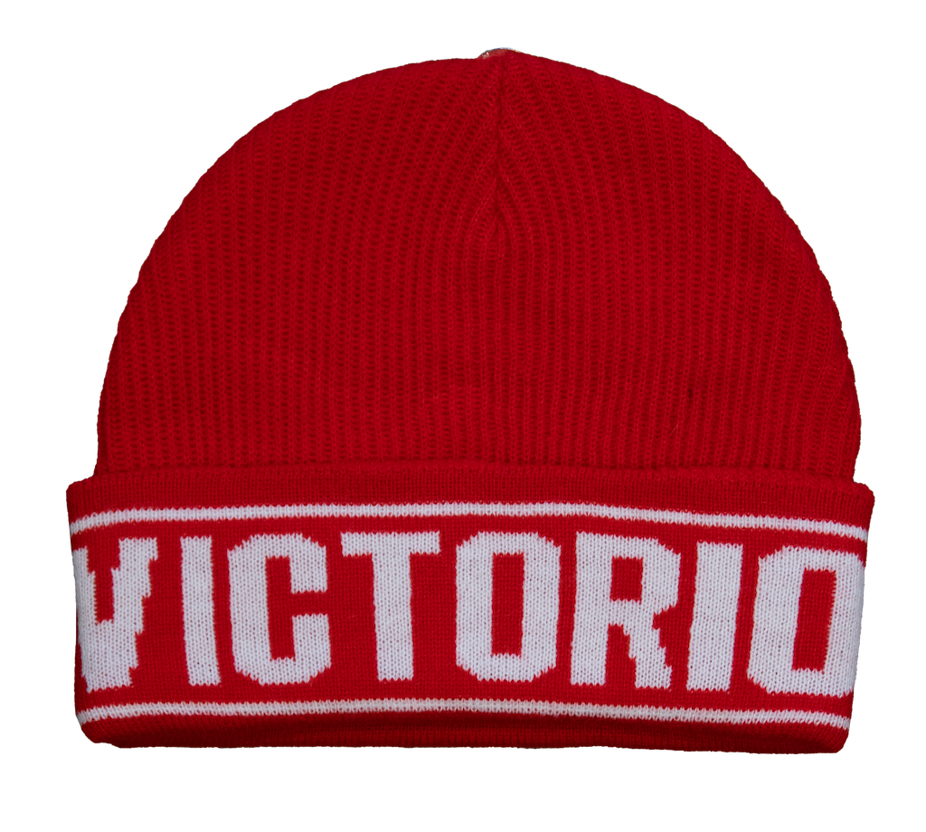 STRIPE BEANIE - RED
