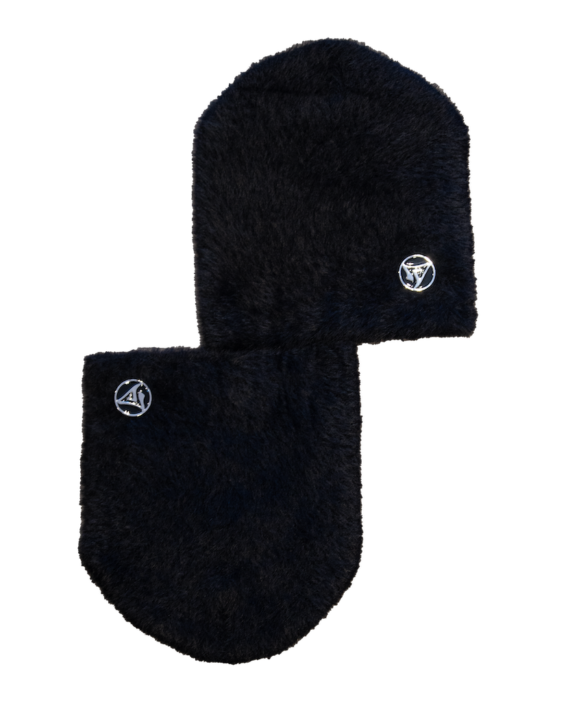MOHAIR BEANIE - BLACK