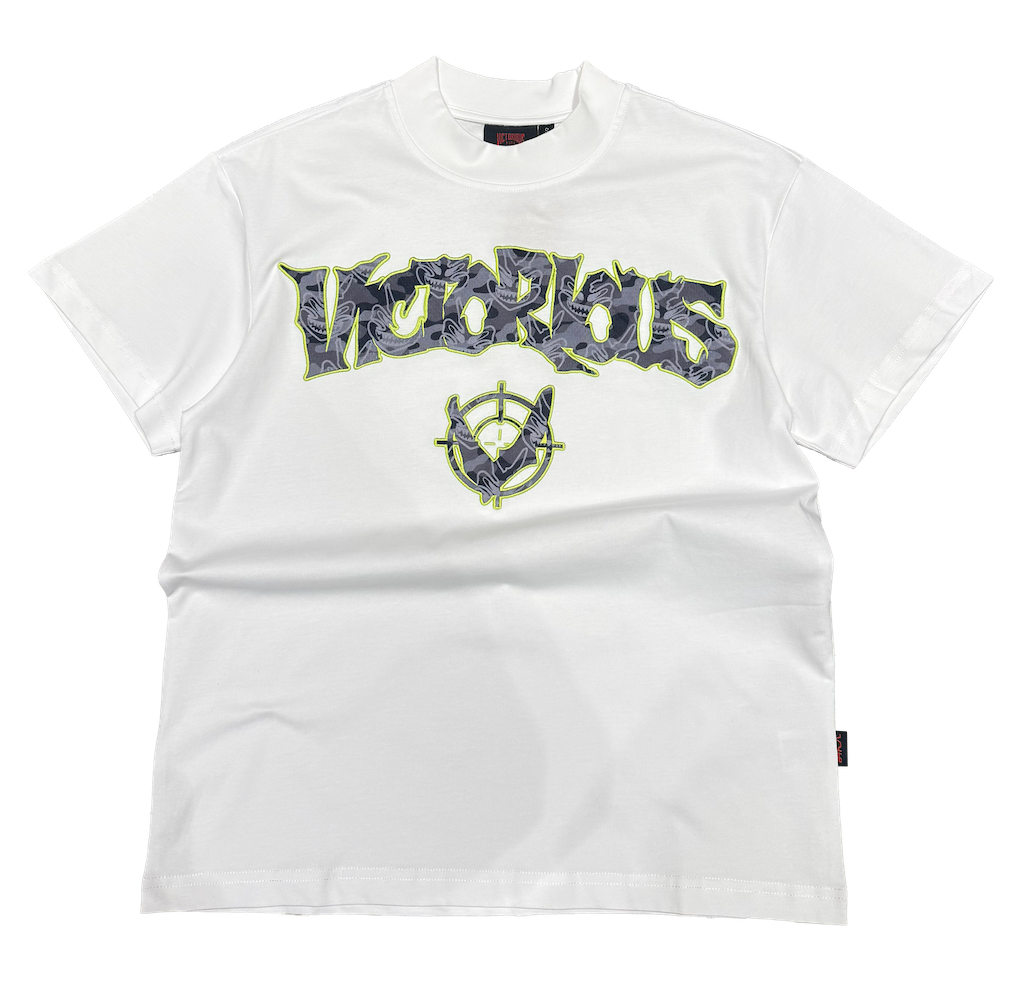 MILITARY MASK TEE - WHITE