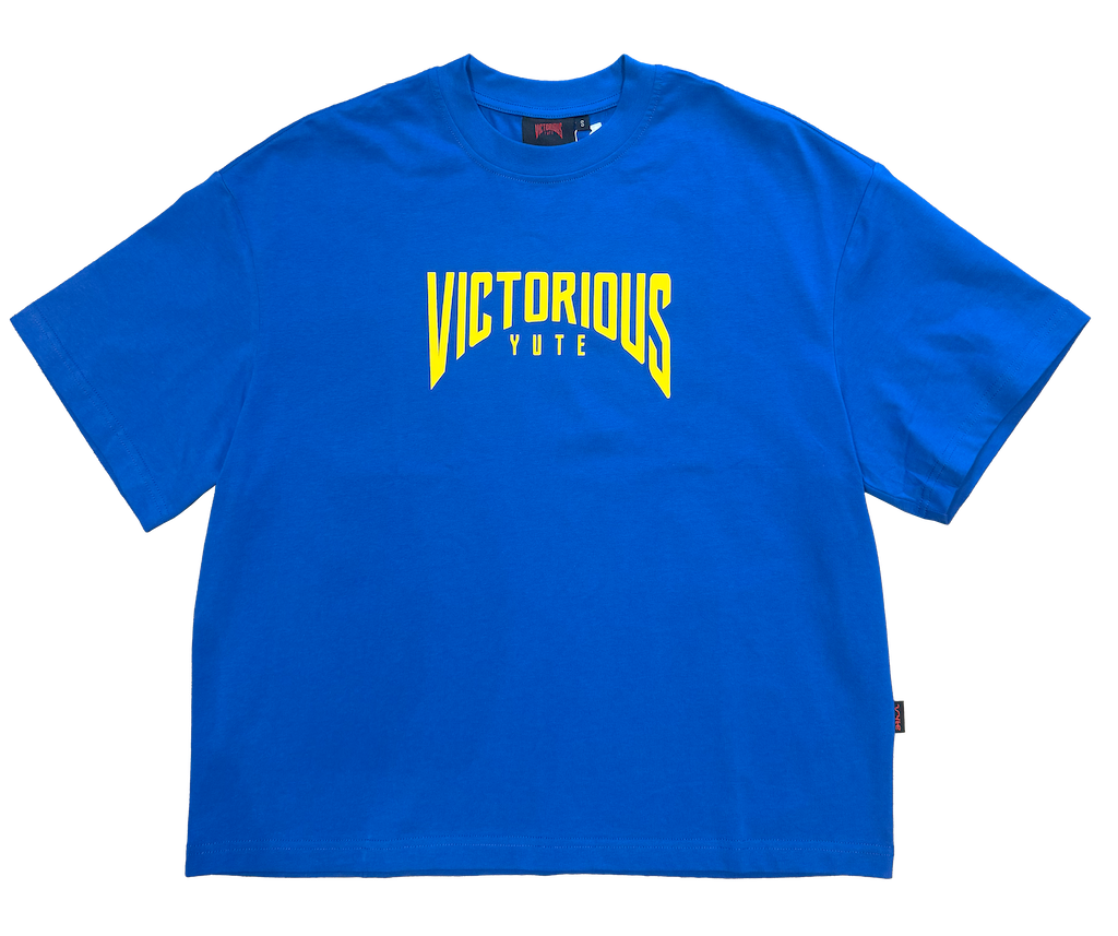 MINI TEXT LOGO TEE- BLUE