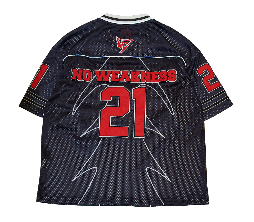 REFLECTIVE MESH JERSEY - BLACK