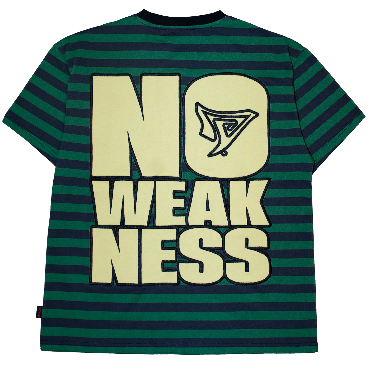 STRIPE TEE - MILITANT GREEN