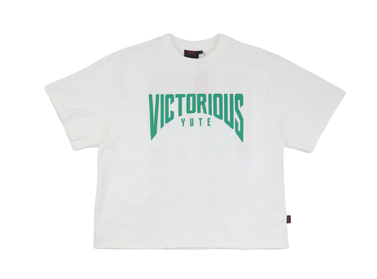 TEXT LOGO TEE  - WHITE-