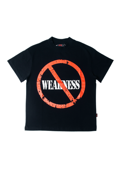 NO WEAKNESS TEE - BLACK-