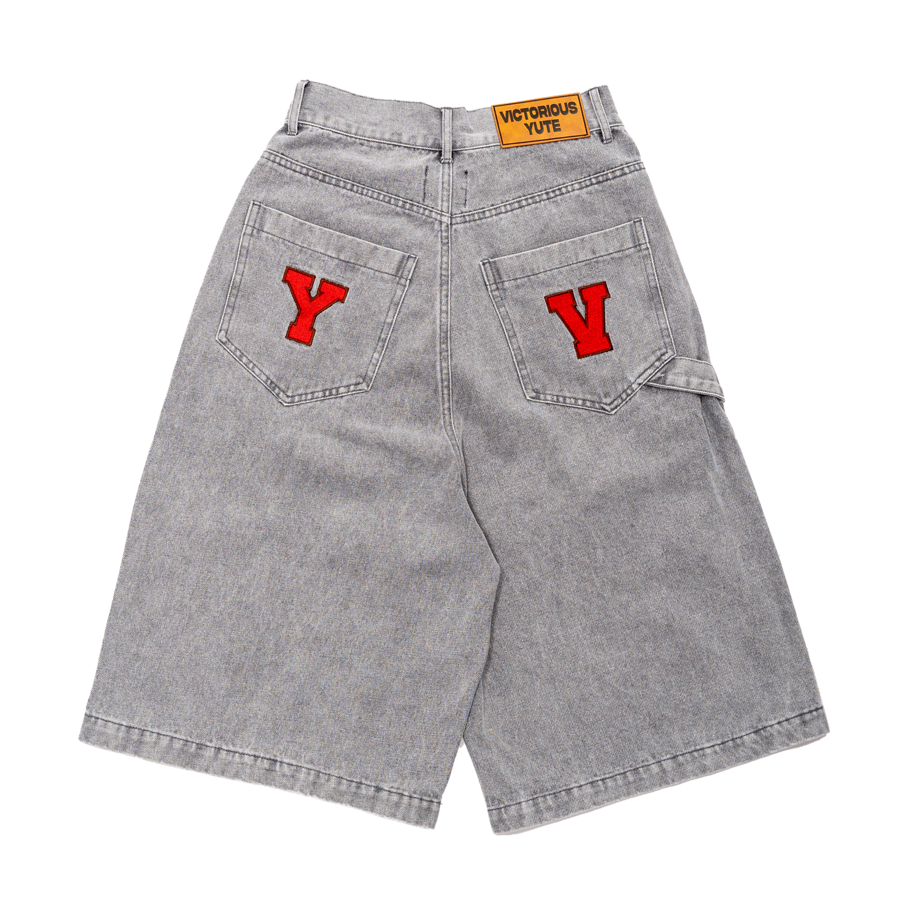 VY DENIM JORTS -GREY-