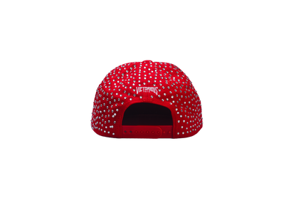 VY LOGO RHINESTONE SNAPBACK  -RED-