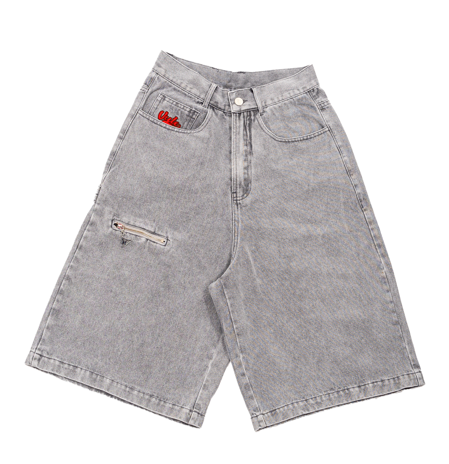 VY DENIM JORTS -GREY-