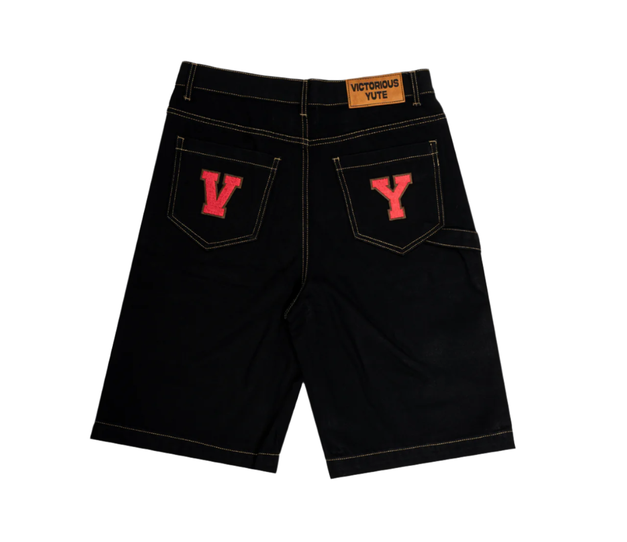 VY DENIM JORTS  -BLACK-