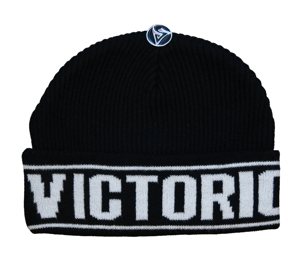 STRIPE BEANIE - BLACK