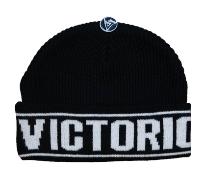 STRIPE BEANIE - BLACK