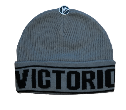 STRIPE BEANIE - GREY