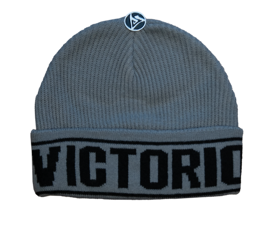 STRIPE BEANIE - GREY