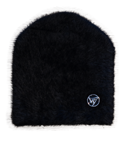 MOHAIR BEANIE - BLACK