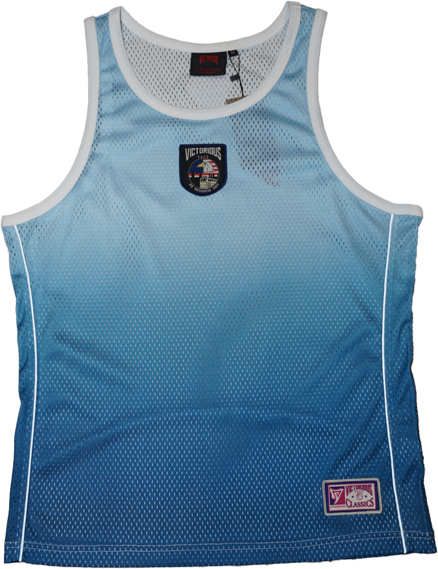 MESH TANK TOP - BLUE-