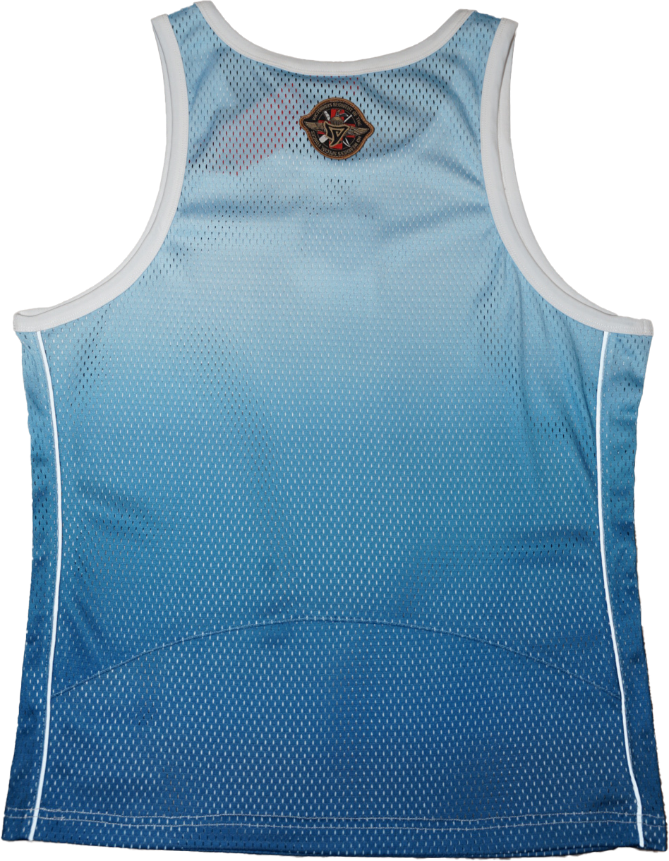 MESH TANK TOP - BLUE-