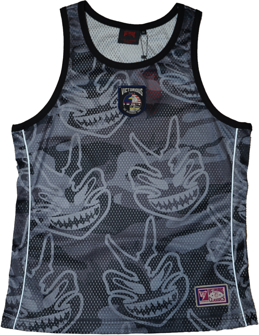 MESH TANK TOP - MASK CAMO