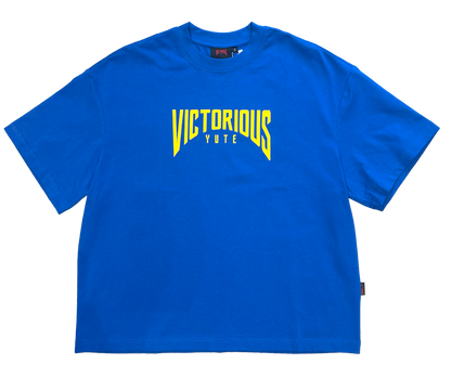 MINI TEXT LOGO TEE- BLUE
