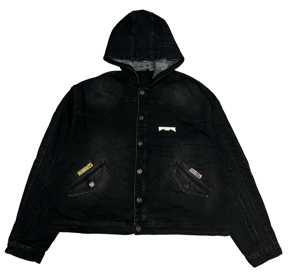 DENIM ARMOR JACKET - BLACK