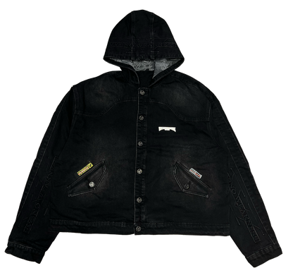DENIM ARMOR JACKET - BLACK