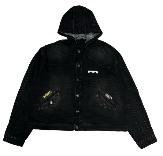 DENIM ARMOR JACKET - BLACK