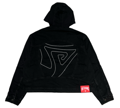 DENIM ARMOR JACKET - BLACK