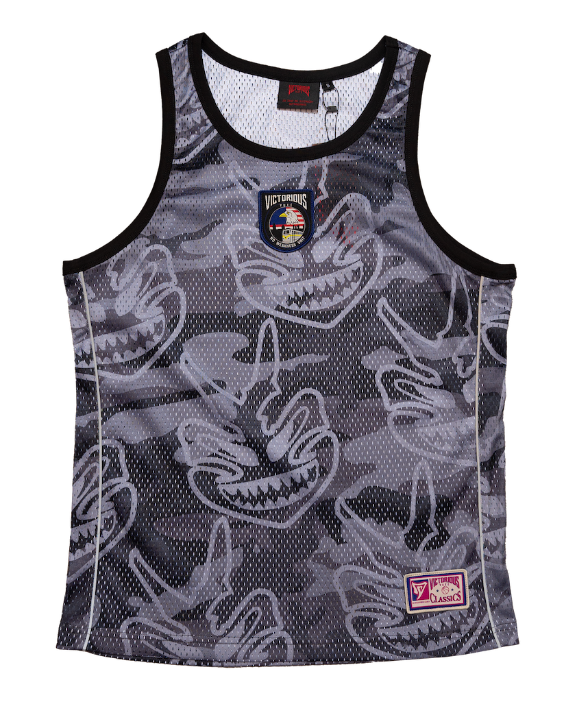 MESH TANK TOP - MASK CAMO