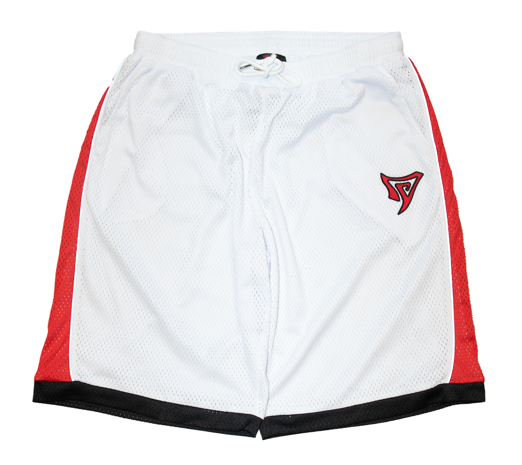 REFLECTIVE MESH SHORT - WHITE