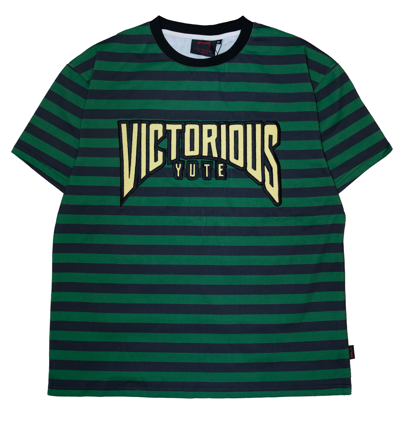 STRIPE TEE - MILITANT GREEN