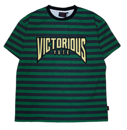 STRIPE TEE - MILITANT GREEN