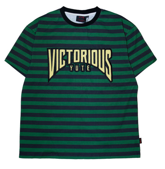 STRIPE TEE - MILITANT GREEN