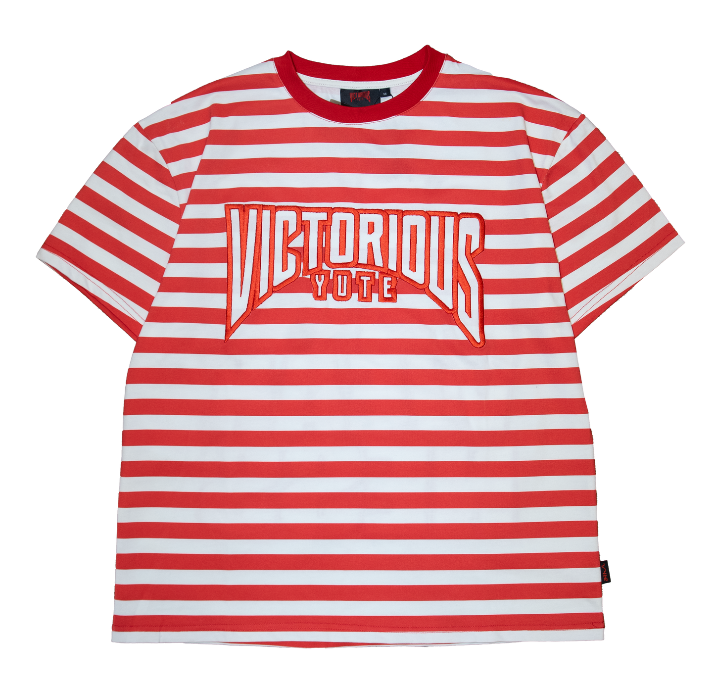 STRIPE TEE - VALENTINE RED