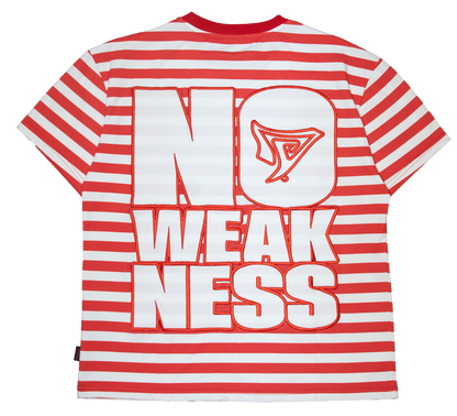 STRIPE TEE - VALENTINE RED