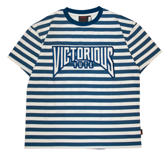 STRIPE TEE - SKY BLUE